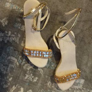 Gold Espadrilles